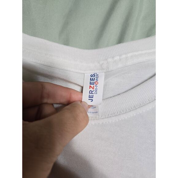 Jerzees xl women's white printed tshirt - Picture 4 of 8